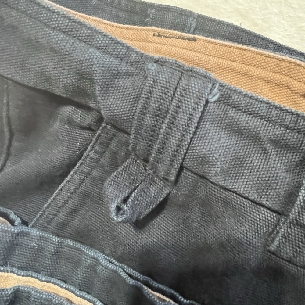 Duluth Trading Co Cargo Pants Mens 34x34 Black Fire Hose Cotton Workwear Utility - Picture 16 of 16